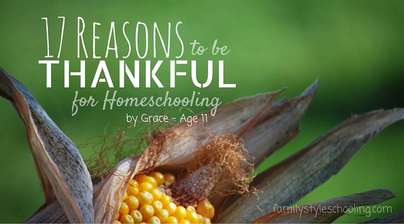 What are some reasons to be thankful?