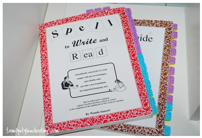 Spell to Write and Read spelling curriculum books