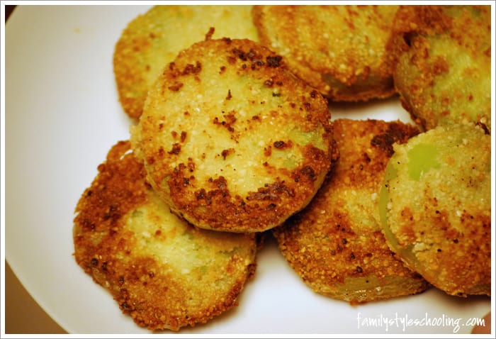 fried green tomatoes ready to eat