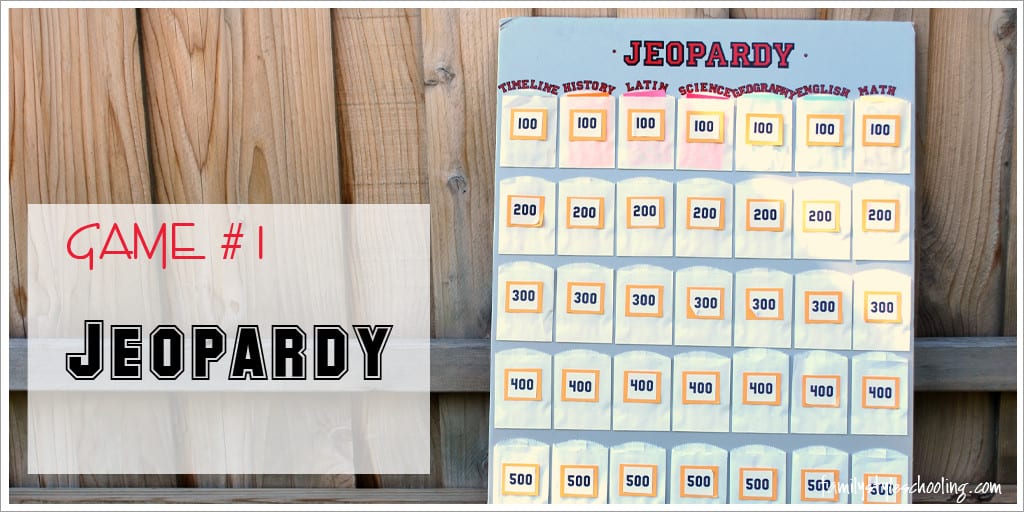 play Jeopardy with Classical Conversations flashcards