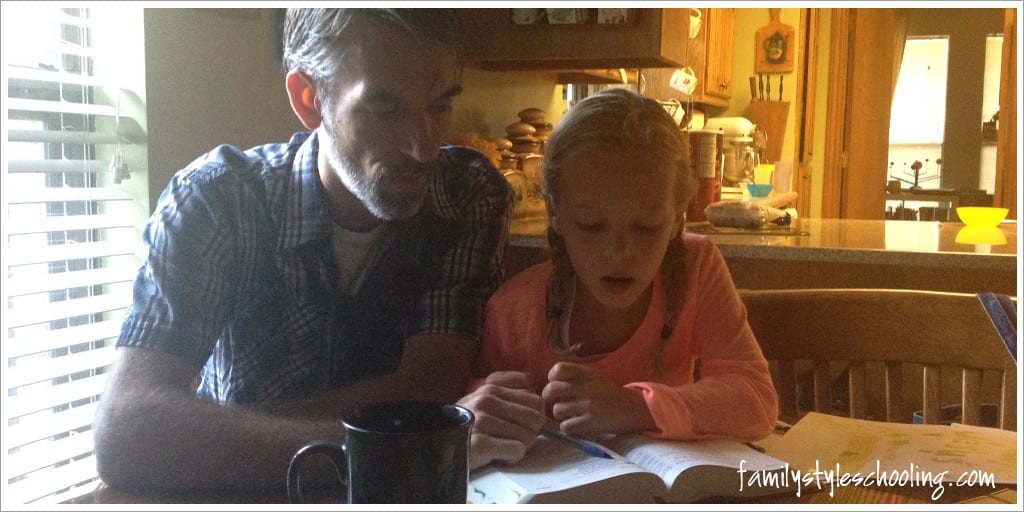 Involving a father in the vision of homeschooling