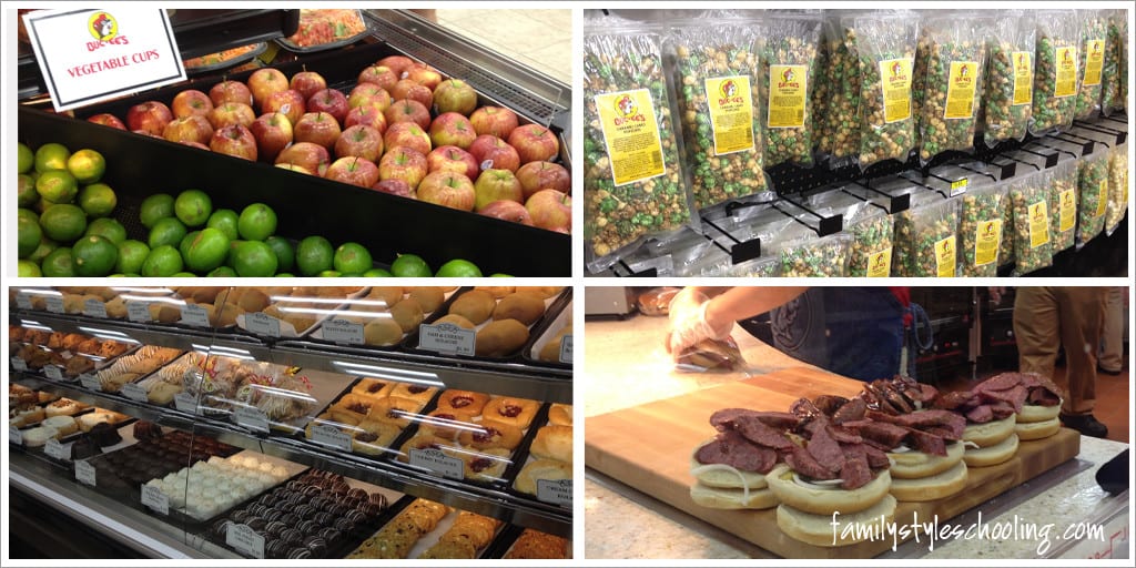 The variety of options abound.  From fruit, to snacks, to sweets, to meat...they have it all!