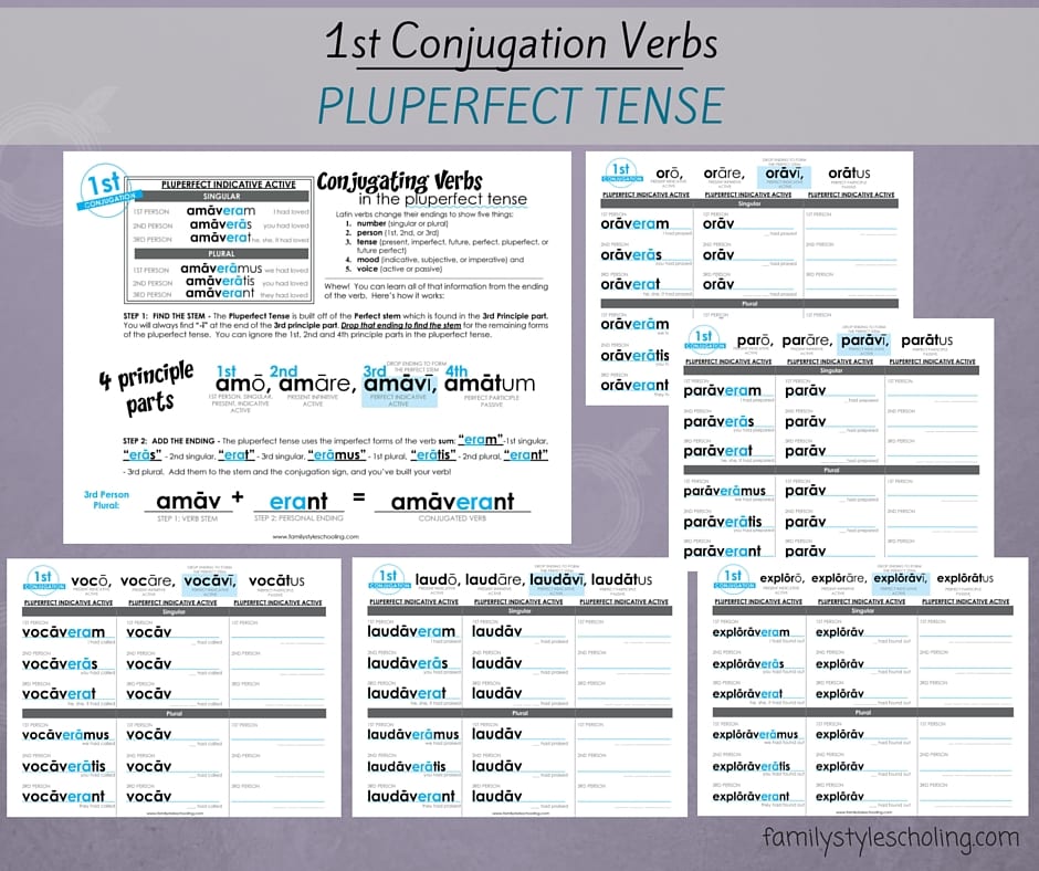 Latin Conjugations Perfect Stem Worksheets Family Style Schooling