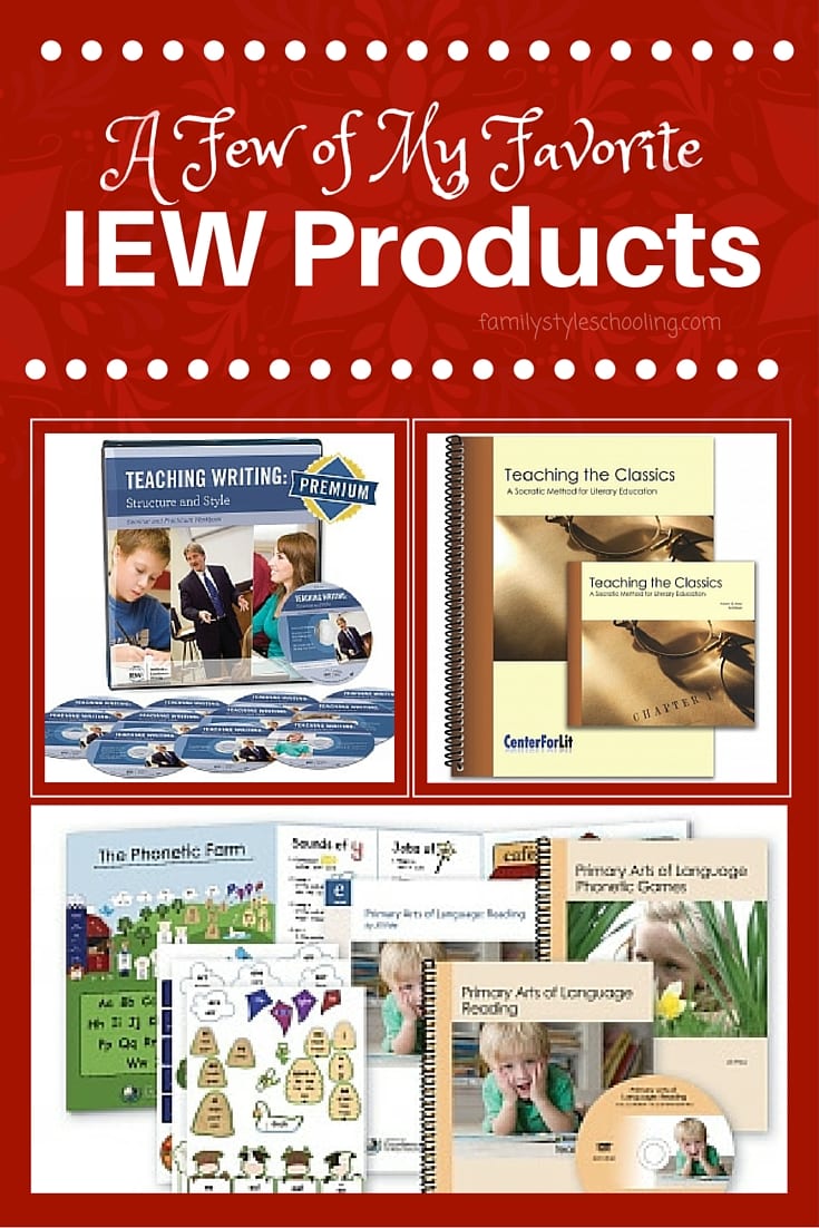 A Few of my favorite IEW Products