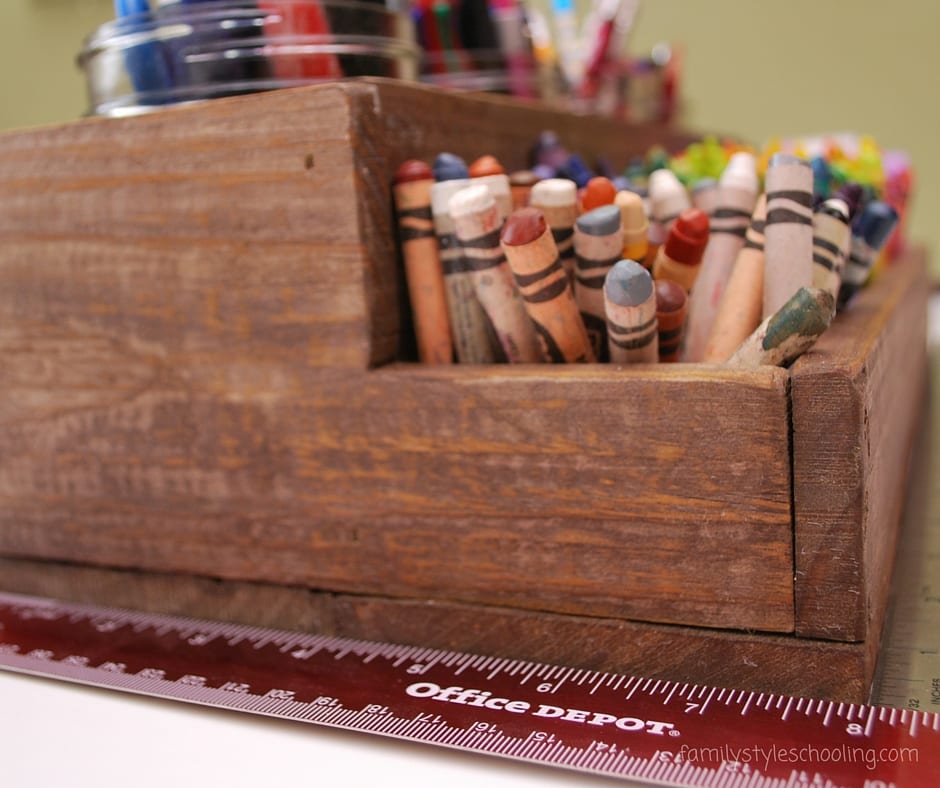 How to make a upcycled wooden pen caddy