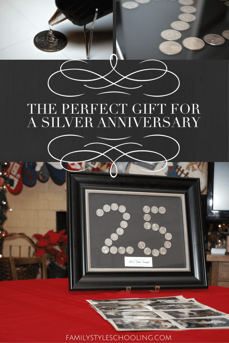 silver anniversary gift for parents