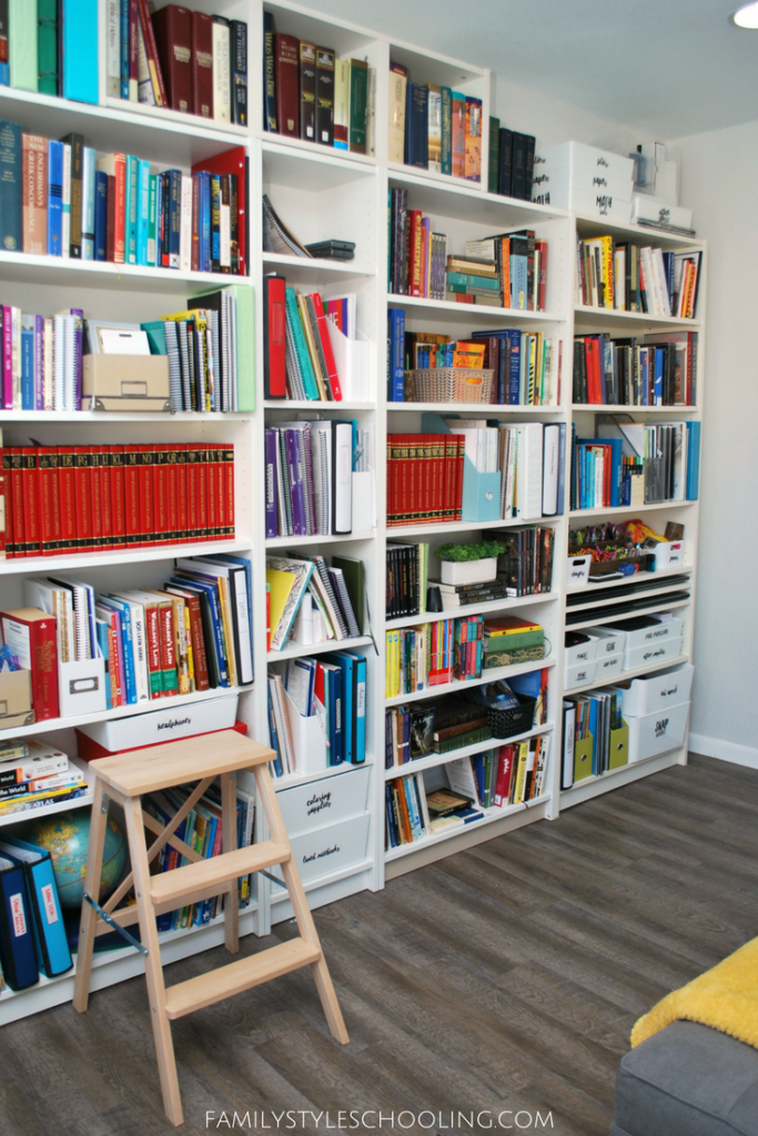 My Home Library - The Big Reveal - Family Style Schooling