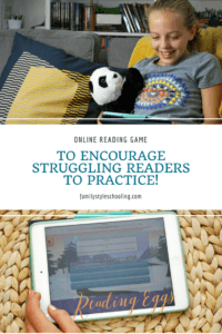 Online reading games to help struggling readers