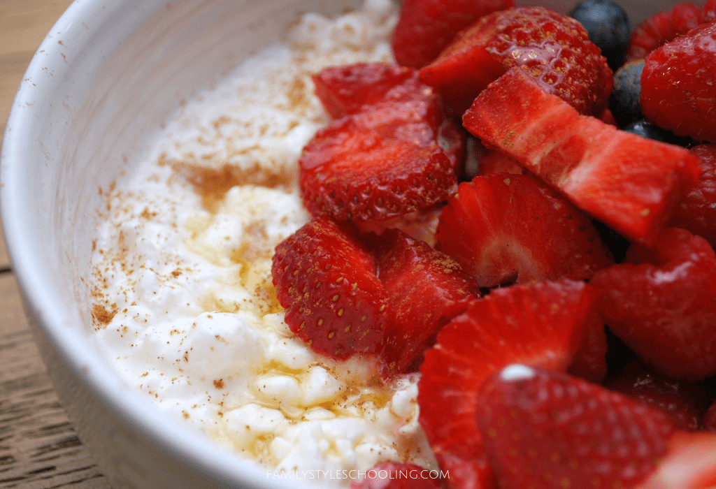 4 Ways to Remix Breakfast with Hiland Cottage Cheese Family Style Schooling