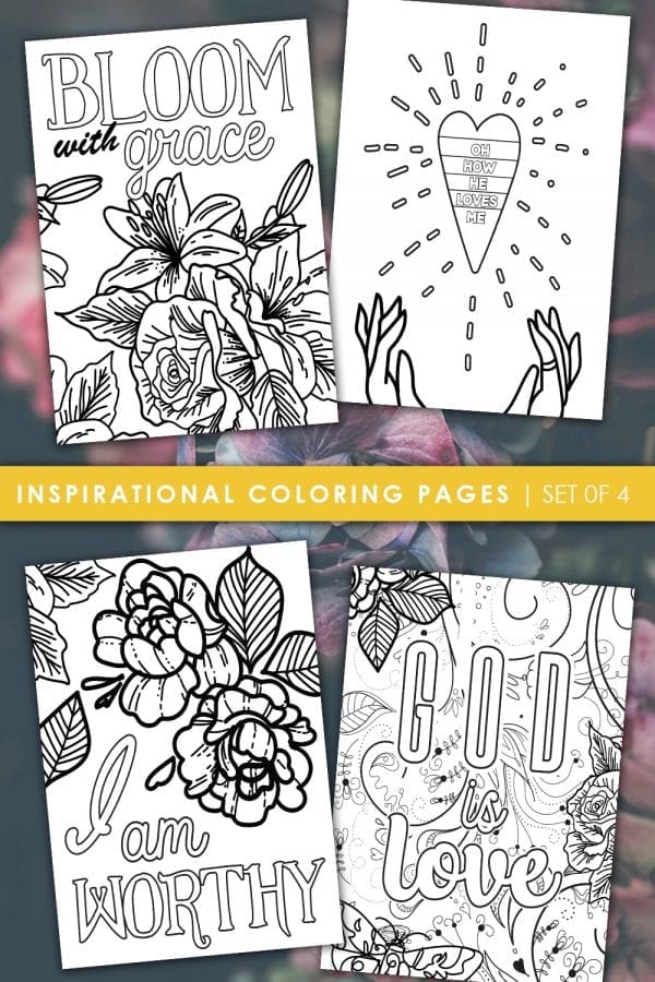 4 FREE Inspirational Coloring Sheets - Family Style Schooling