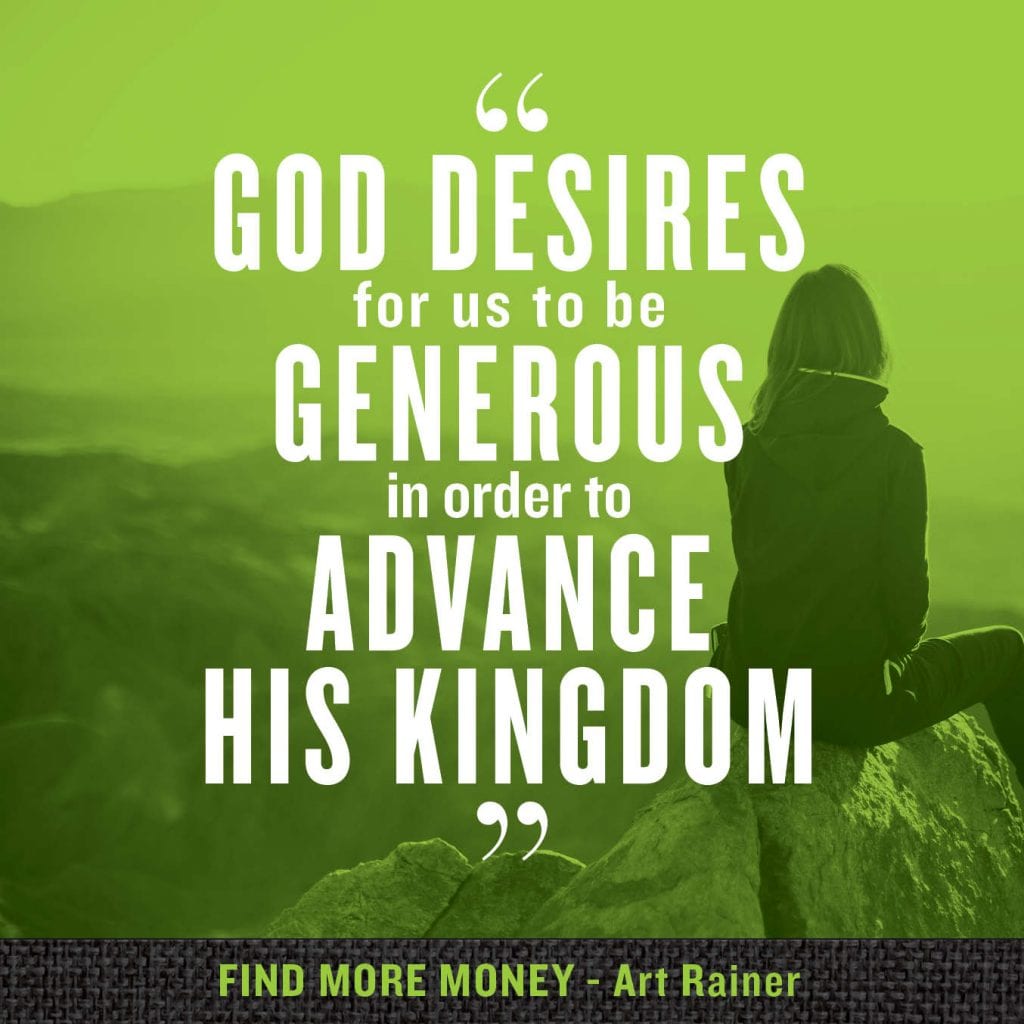 God desires us to be generous