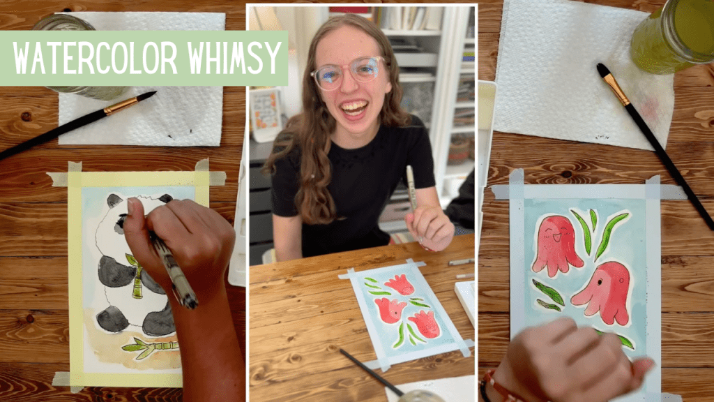 art classes for learning to Watercolor cute things