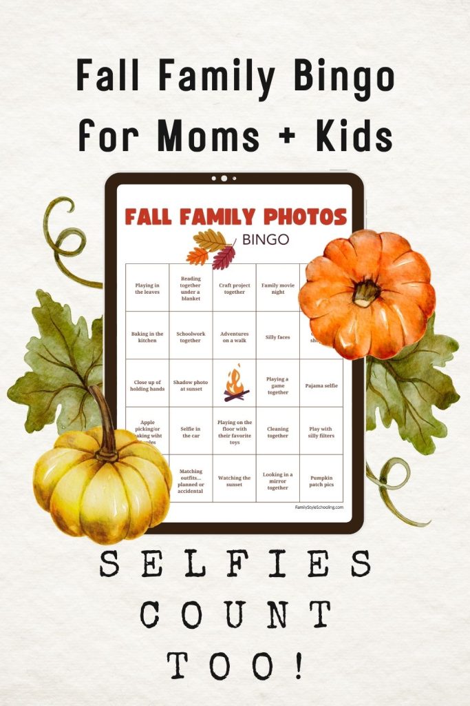 printable fall bingo board