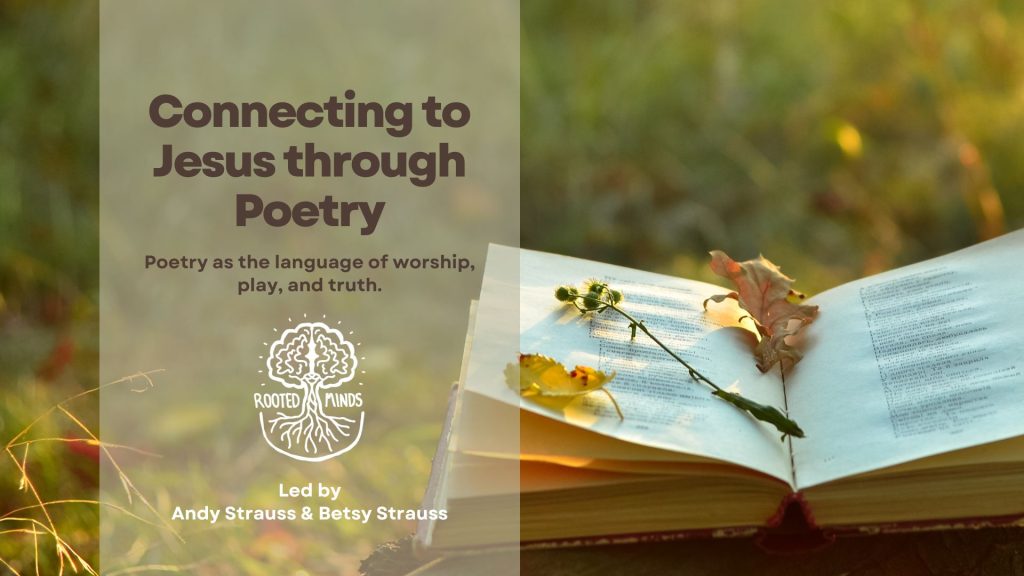 connecting with Jesus through writing poetry