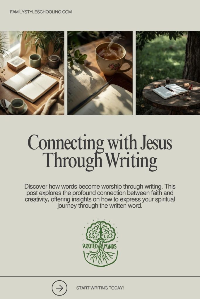 Connecting with Jesus through writing